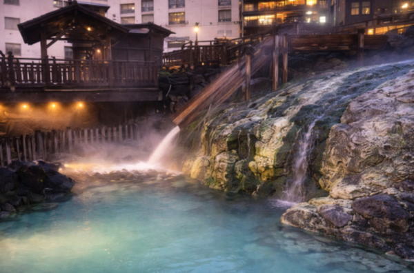 草津温泉の湯畑
